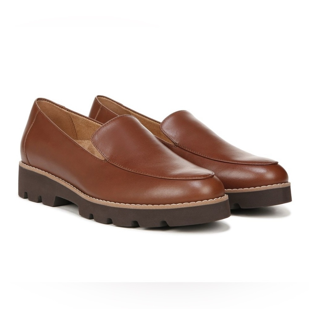 Vionic Women's Kensley Loafer Brown Napa Leather 10 Wide